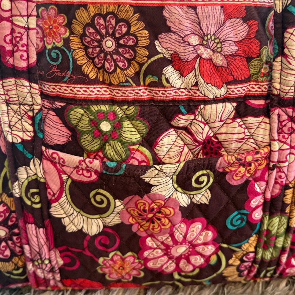 Vera Bradley Floral Patterned Tote Bag - Picture 7 of 12